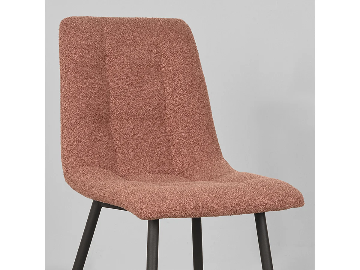 Chaise de salle à manger Juul 54x45x89 cm - Terra - Tissu - Lot de 2