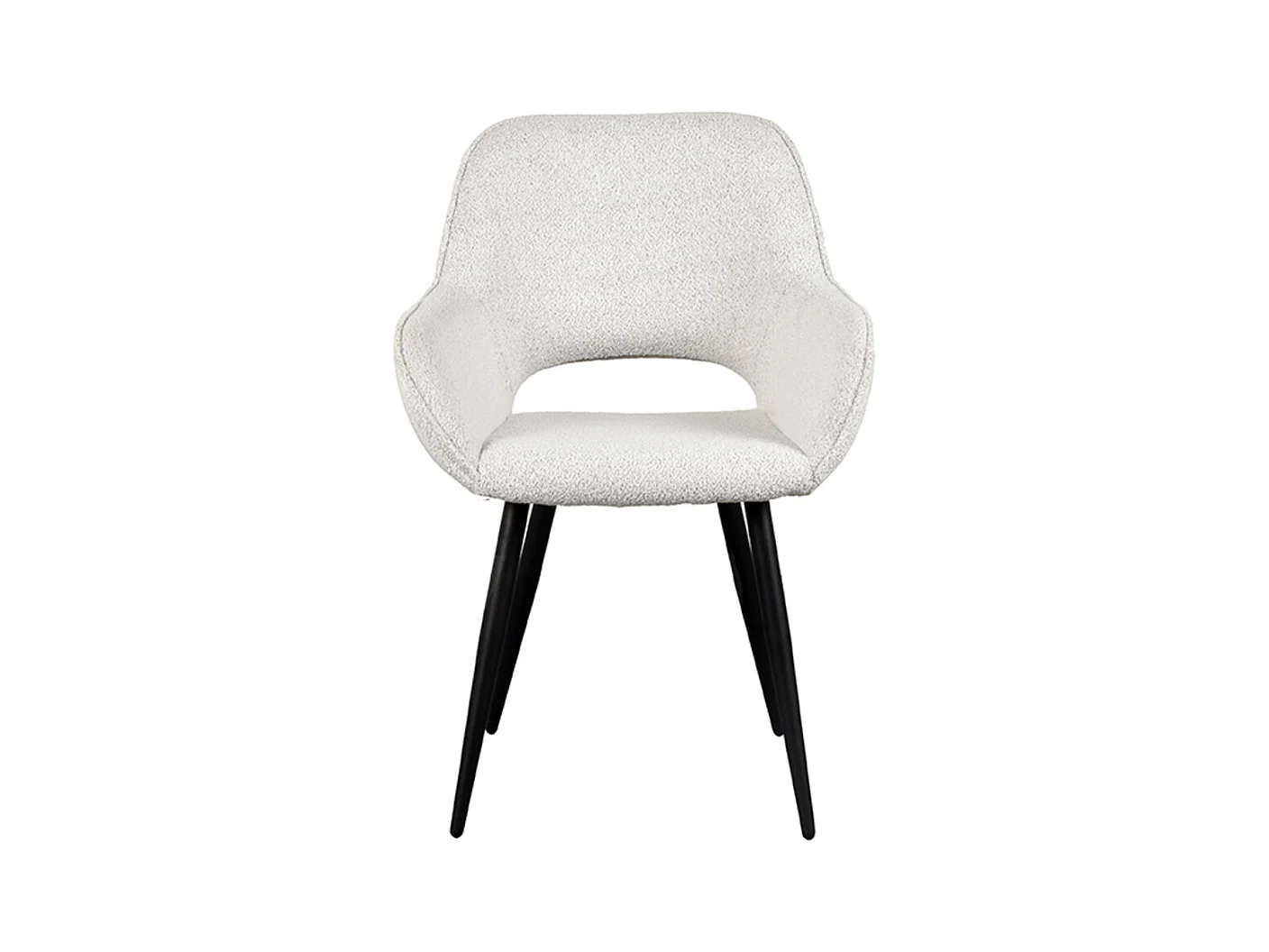 Eetkamerstoel Fer - Crème - Boucle - set van 2