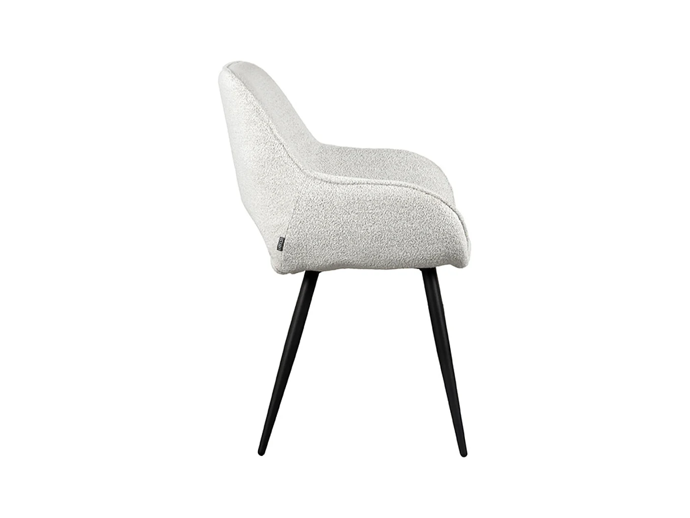 Eetkamerstoel Fer - Crème - Boucle - set van 2