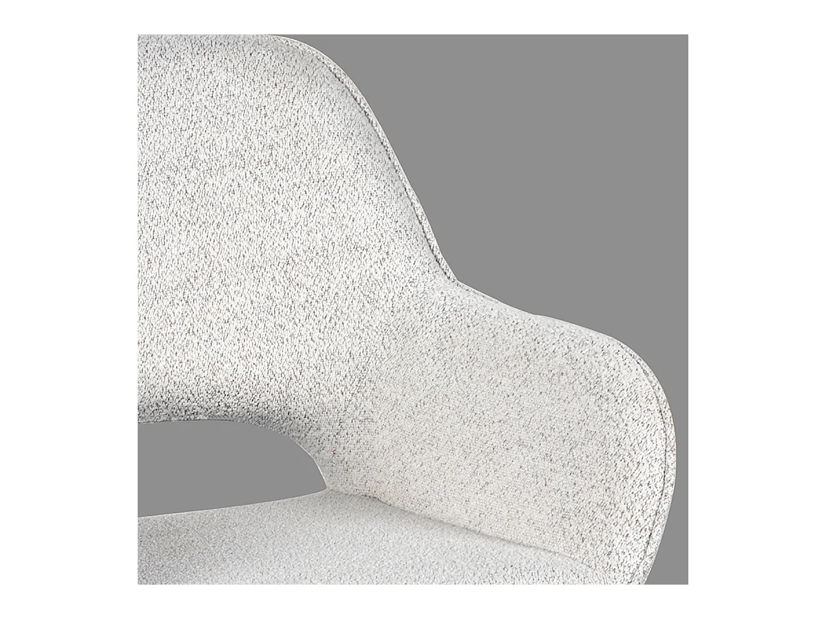 Eetkamerstoel Fer - Crème - Boucle - set van 2