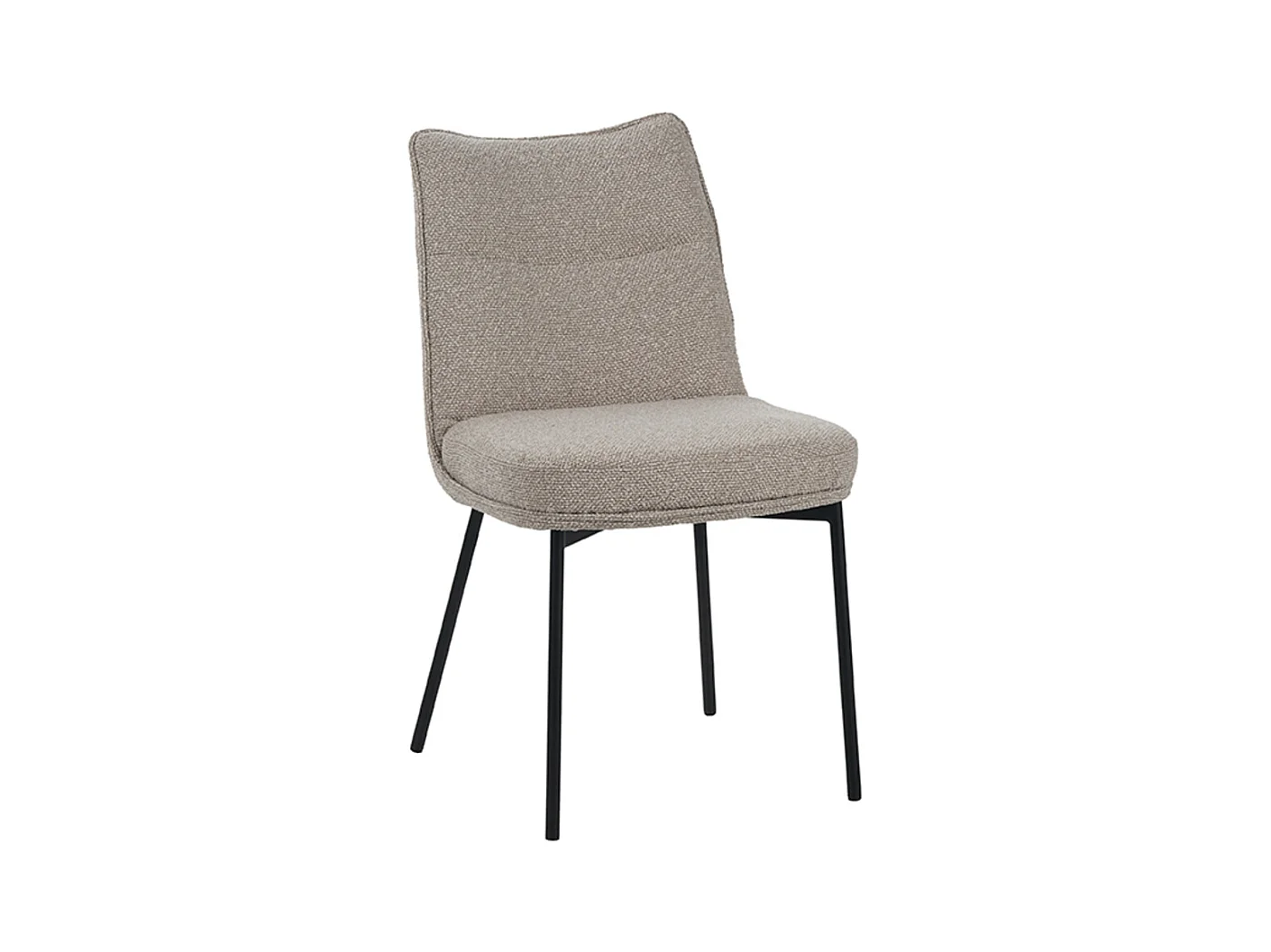 Chaise de salle à manger Lennon - Naturel - Boucle - Lot de 2