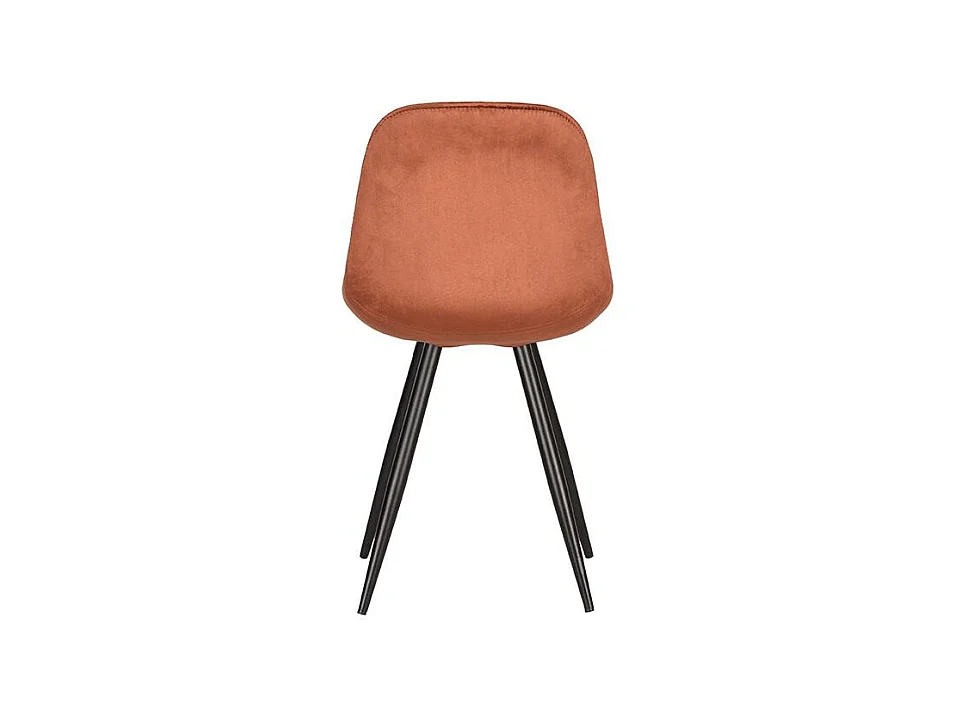 Eetkamerstoel Capri - Rust - Fluweel - set van 2