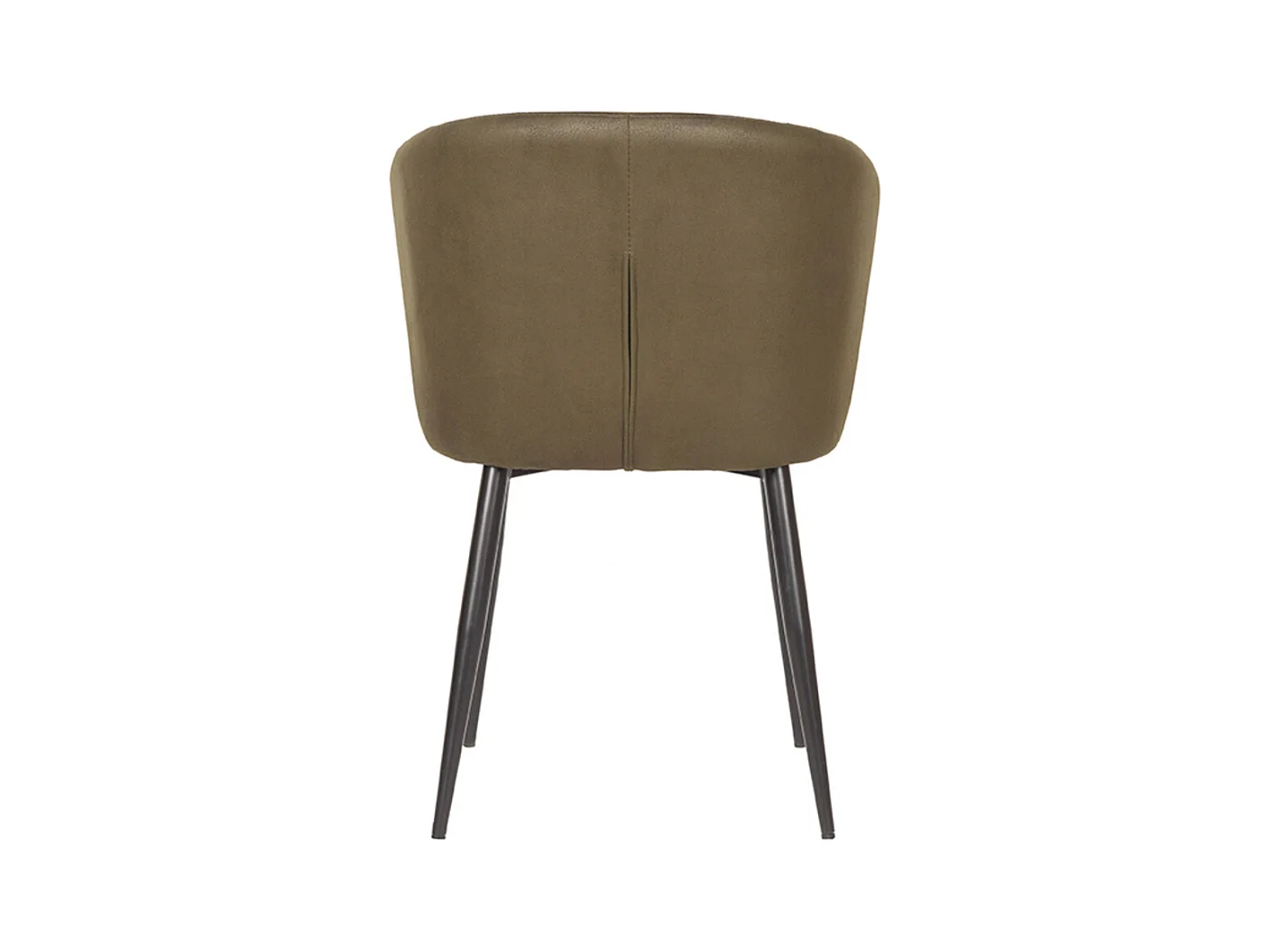 Chaise de salle à manger Wave - Vert armée - Microfibre - Lot de 2