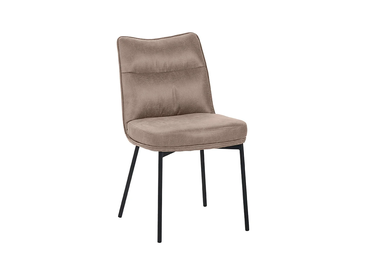 Chaise de salle à manger Lennon - Taupe - Micro Suede - Lot de 2