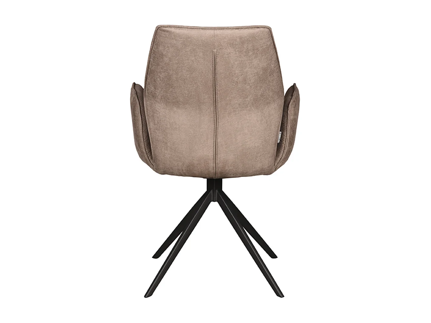 Chaise de salle à manger Mellow - Taupe - Micro Suede - 63 x 58 cm - lot de 2