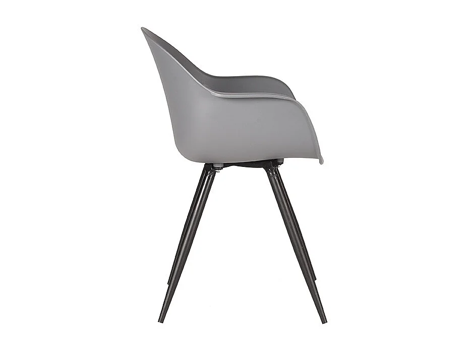 Chaise de salle à manger Luca - Anthracite - Plastique - lot de 2