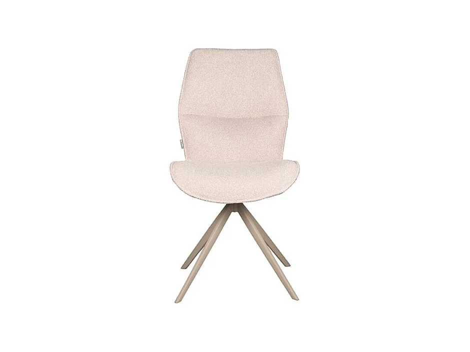 Chaise de salle à manger Comfy - Naturel - Boucle - Base Taupe - lot de 2