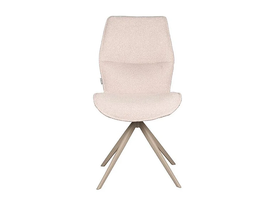 Chaise de salle à manger Comfy - Naturel - Boucle - Base Taupe - lot de 2