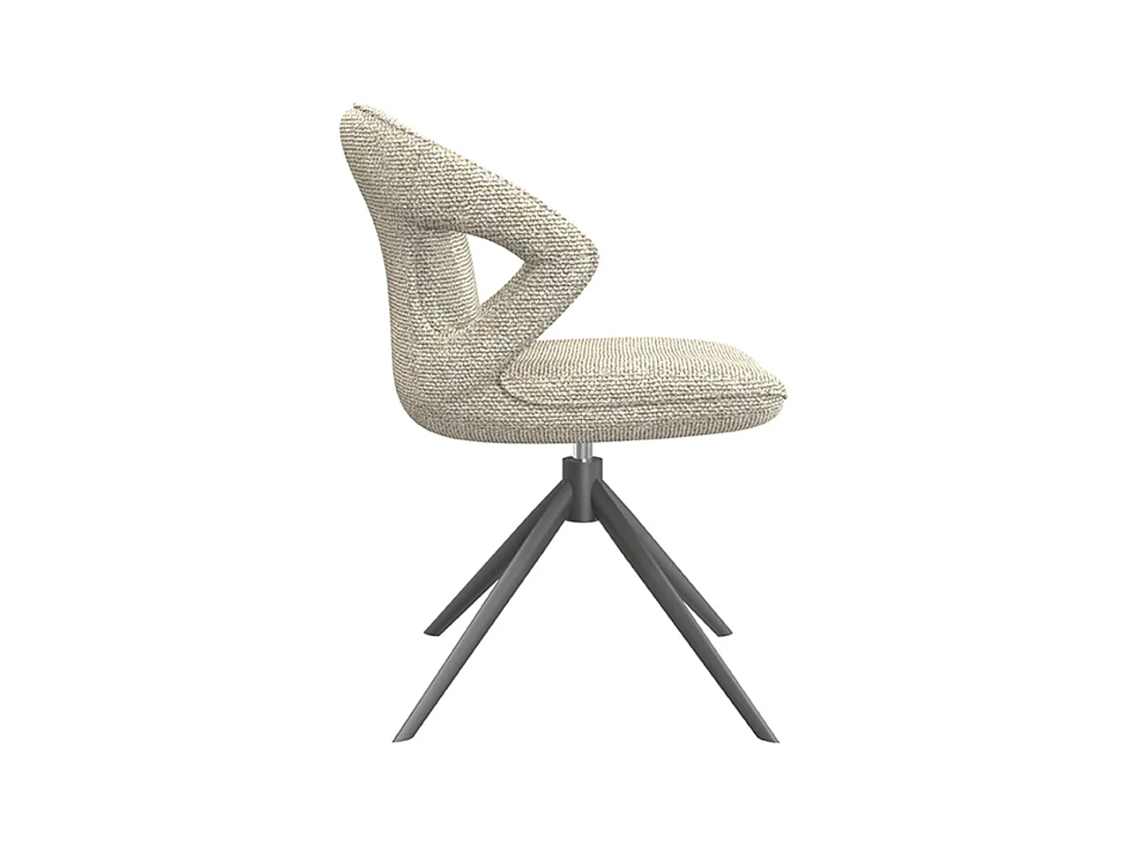 Chaise de salle à manger Zurich - Naturel - Boucle - lot de 2