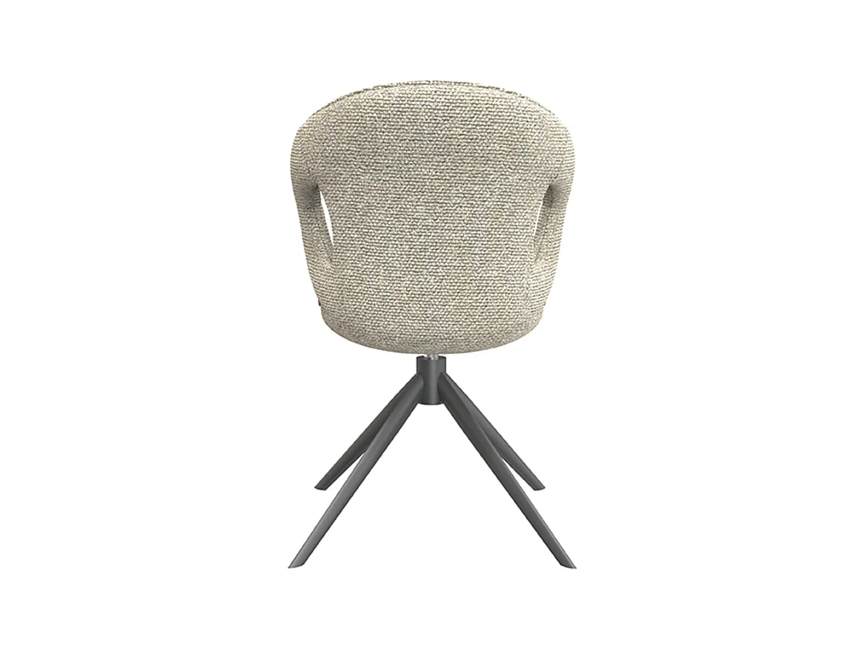 Chaise de salle à manger Zurich - Naturel - Boucle - lot de 2