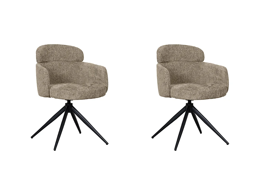 Chaise de salle à manger Levi - Hunter - Elite - lot de 2