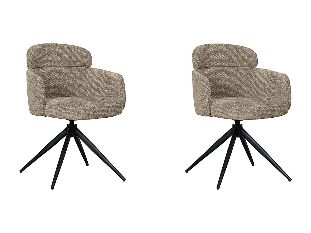 Chaise de salle à manger Levi - Hunter - Elite - lot de 2