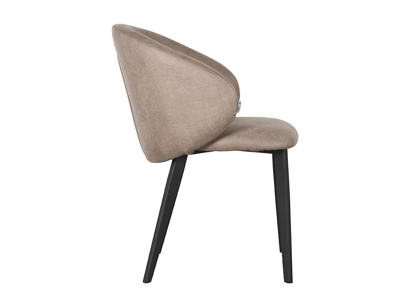 Eetkamerstoel Logan - Taupe - Micro Suede - set van 2