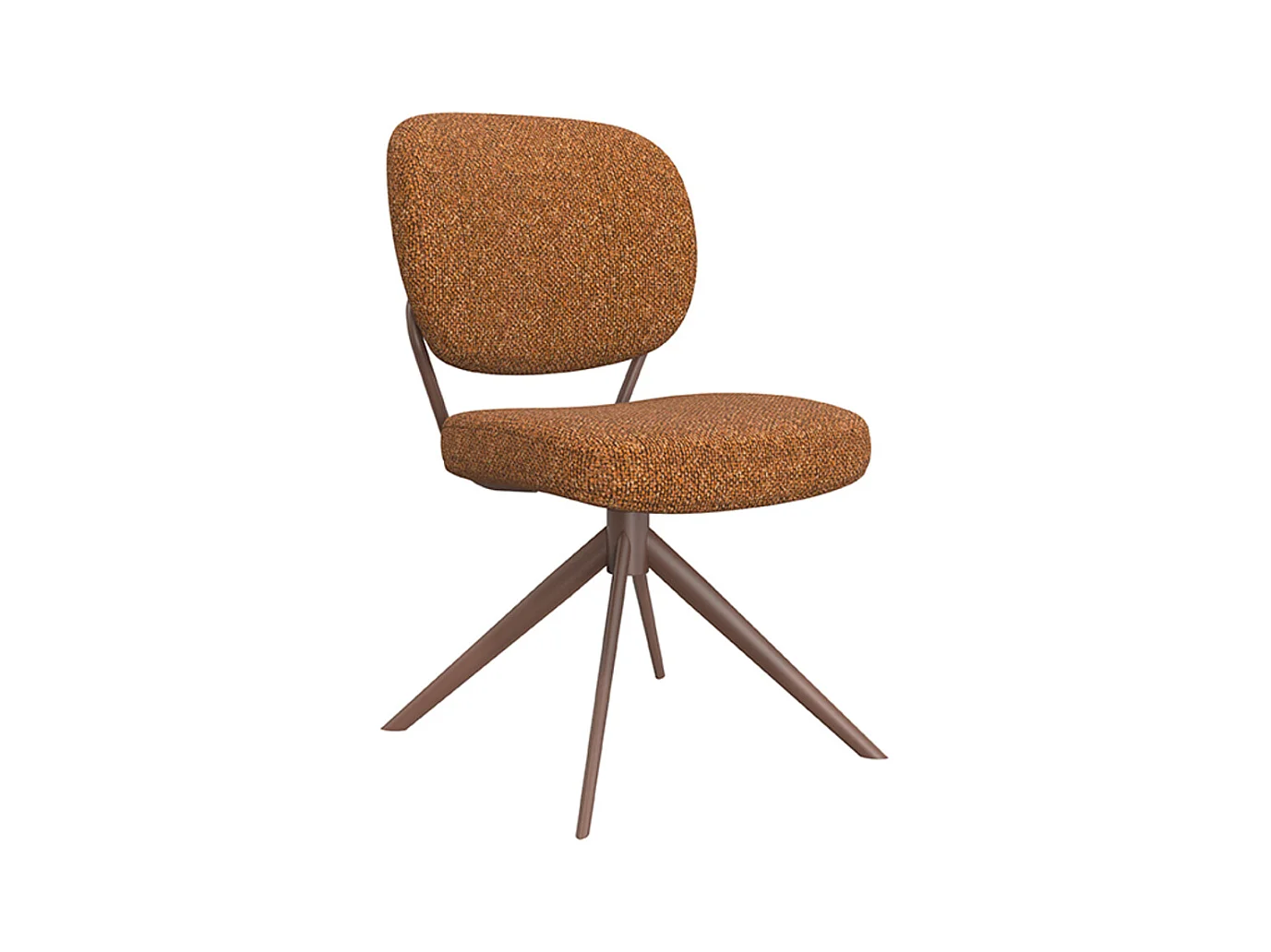 Chaise de salle à manger Geneva - Corail - Boucle - lot de 2