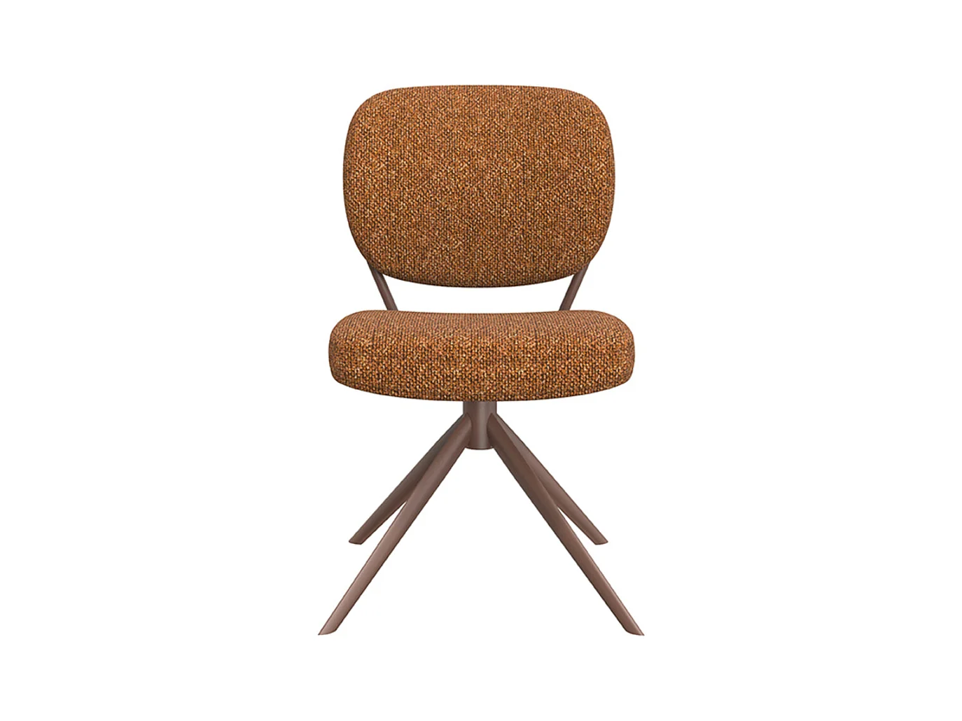 Chaise de salle à manger Geneva - Corail - Boucle - lot de 2