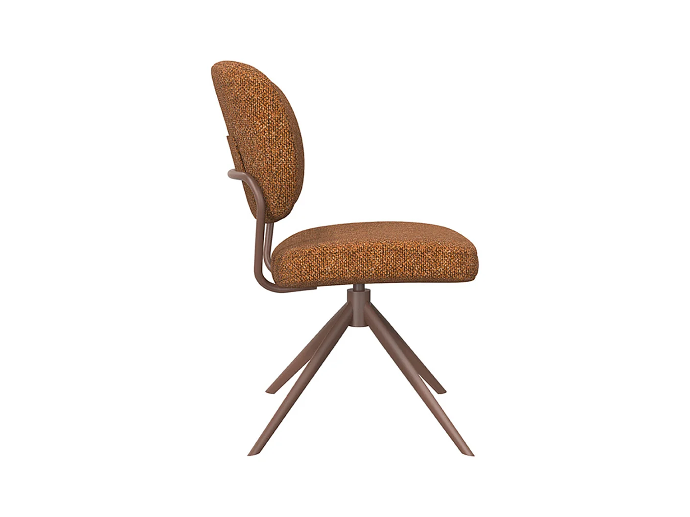 Chaise de salle à manger Geneva - Corail - Boucle - lot de 2