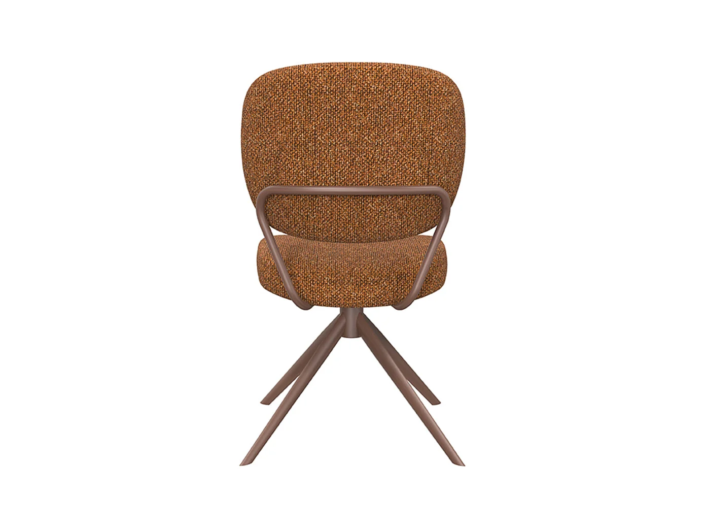 Chaise de salle à manger Geneva - Corail - Boucle - lot de 2