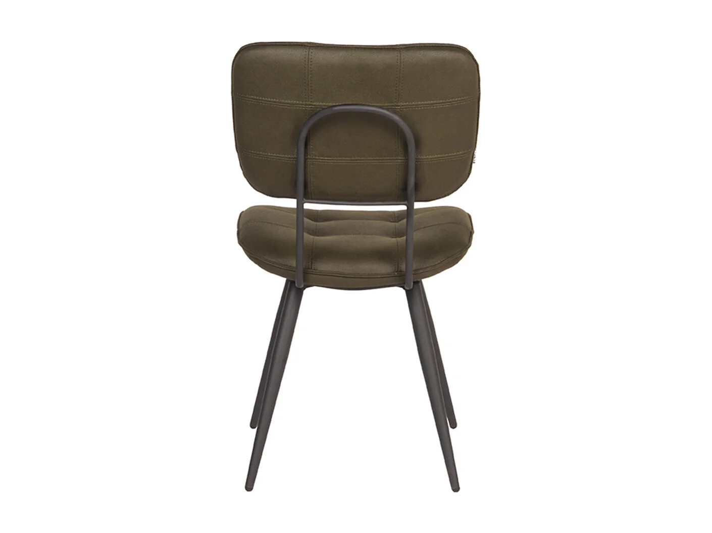 Chaise de salle à manger Gus - Vert armée - Microfibre - lot de 2