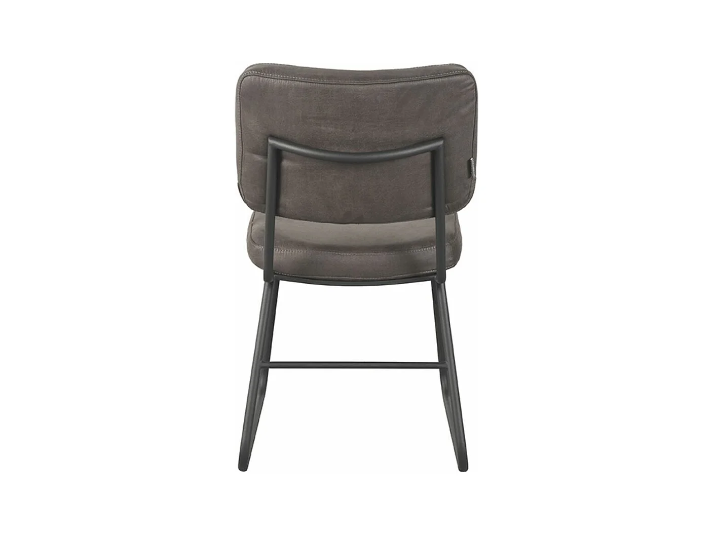 Chaise de salle à manger Noah - Anthracite - Microsuède - Lot de 2