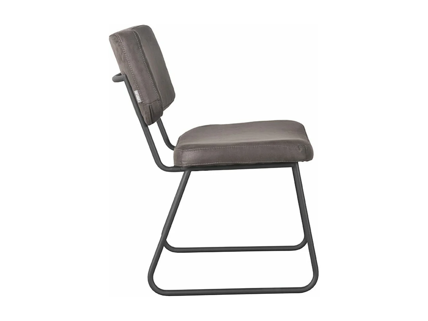 Chaise de salle à manger Noah - Anthracite - Microsuède - Lot de 2