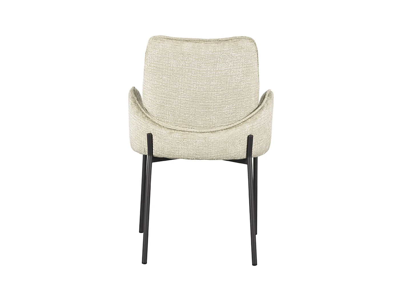 Chaise de salle à manger Joni - Beige - Velours - lot de 2