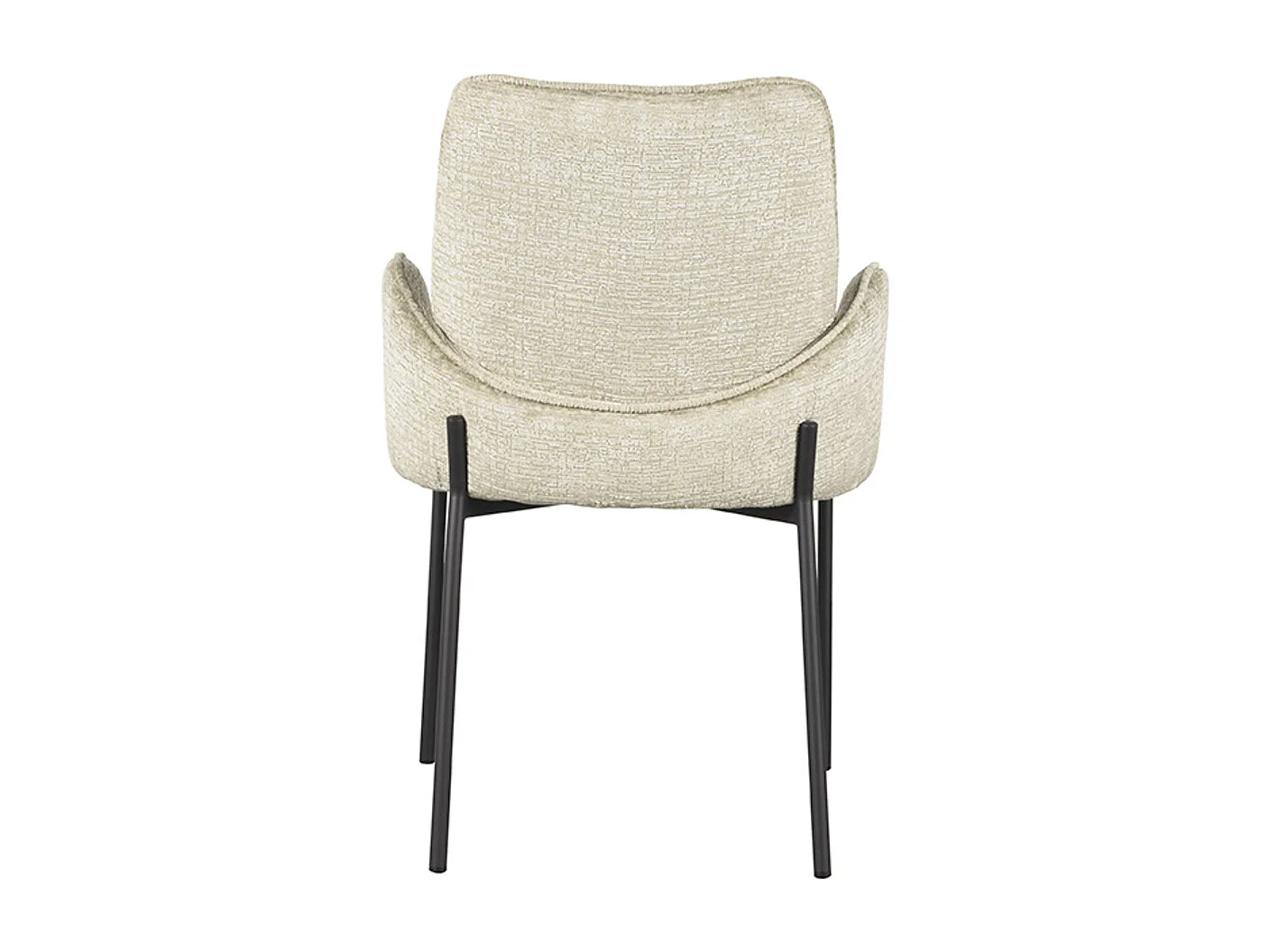 Chaise de salle à manger Joni - Beige - Velours - lot de 2