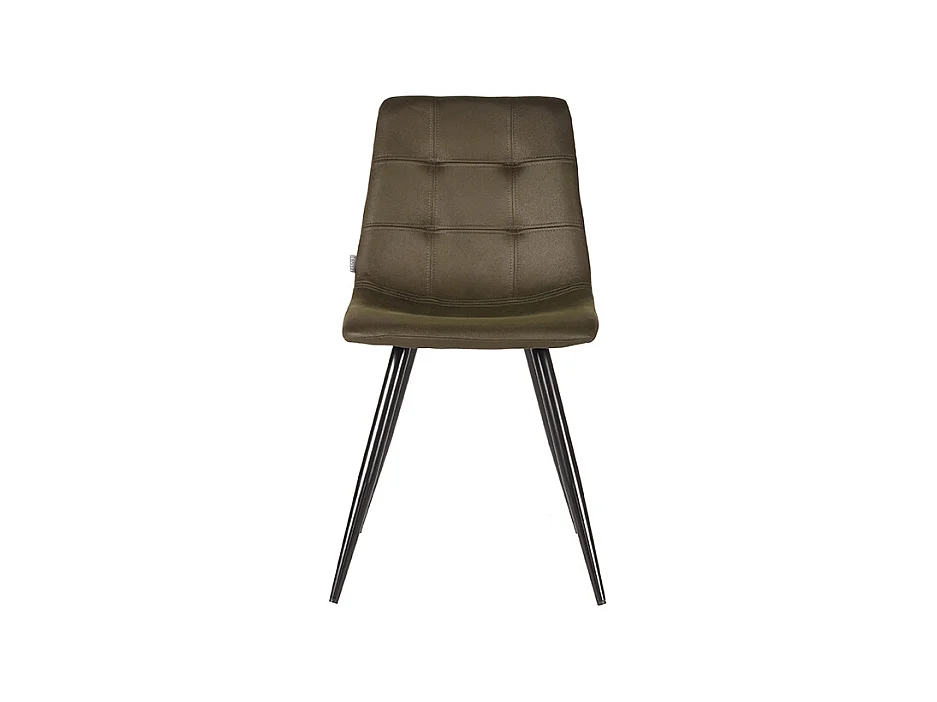 Chaise de salle à manger Jay - Vert armée - Microfibre - Lot de 2