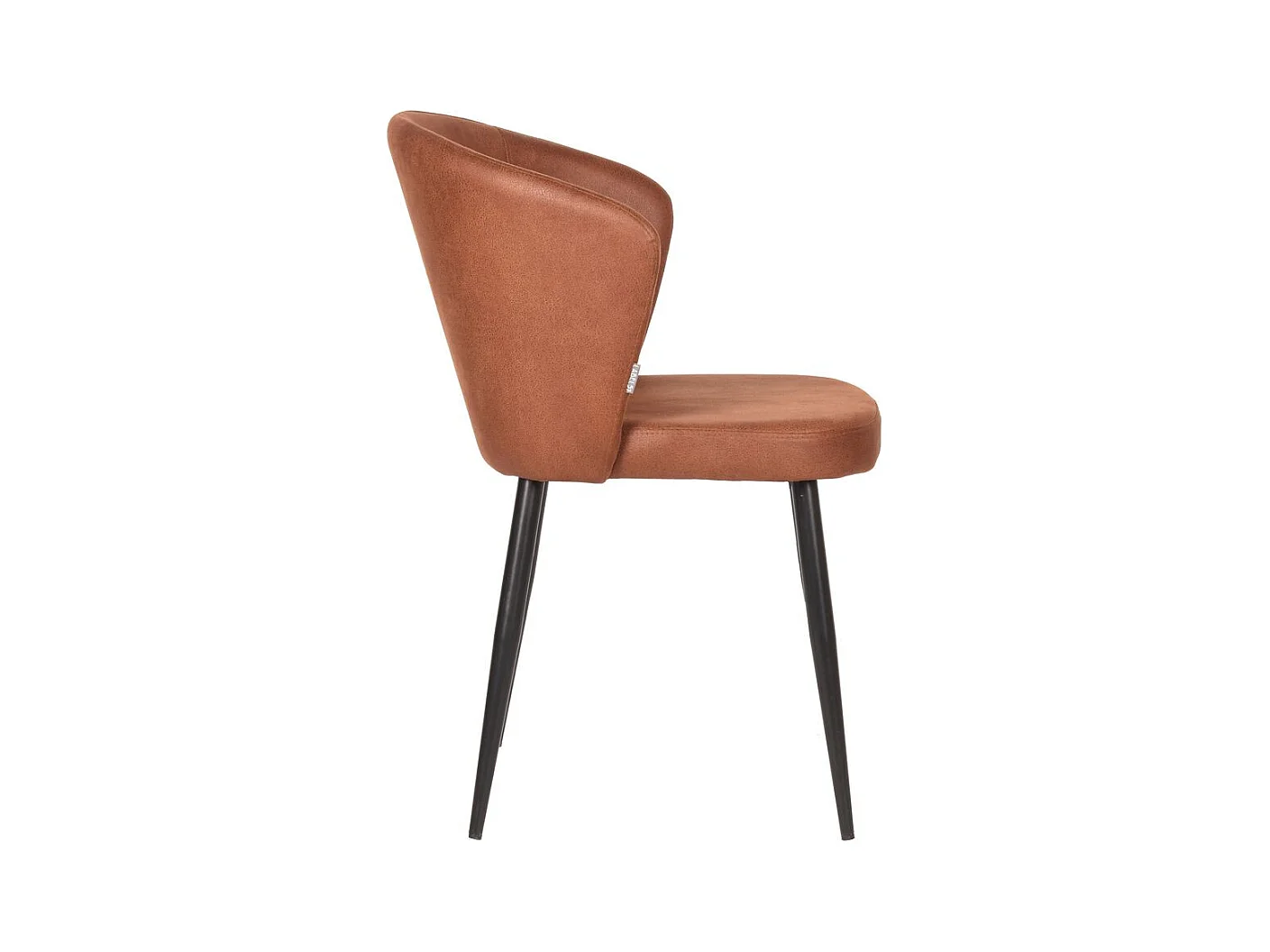 Chaise de salle à manger Wave - 58x60x85cm - Cognac - lot de 2