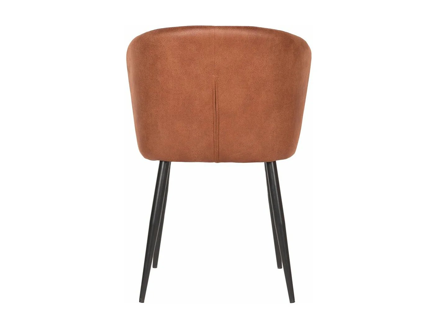 Chaise de salle à manger Wave - 58x60x85cm - Cognac - lot de 2