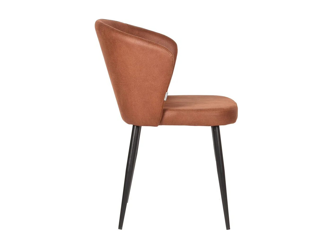 Chaise de salle à manger Wave - 58x60x85cm - Cognac - lot de 2