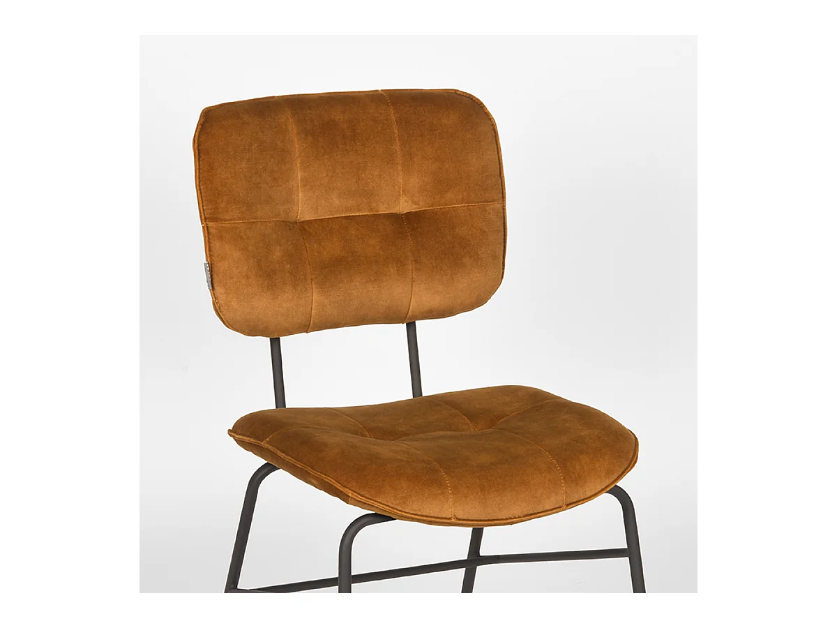 Eetkamerstoel Dez - Oker - Velours - set van 2