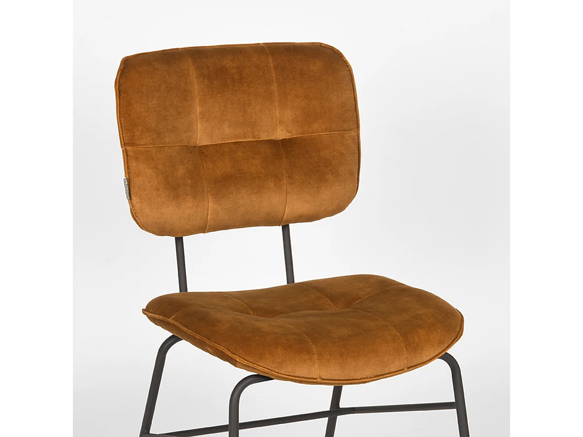 Eetkamerstoel Dez - Oker - Velours - set van 2