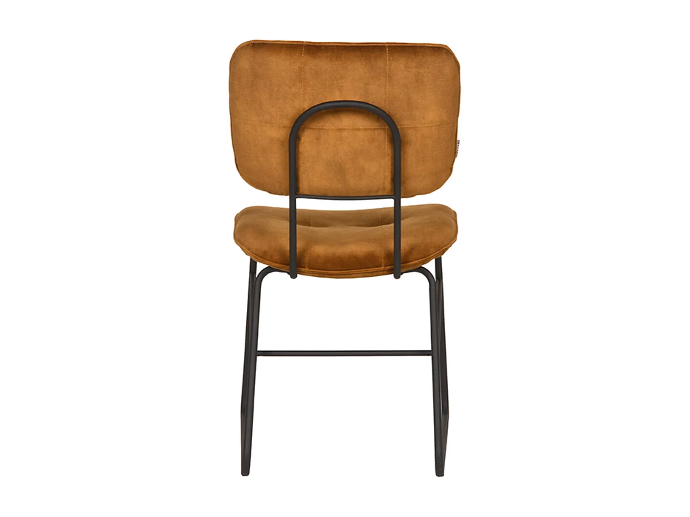 Chaise de salle à manger Dez - Ocre - Velours - lot de 2