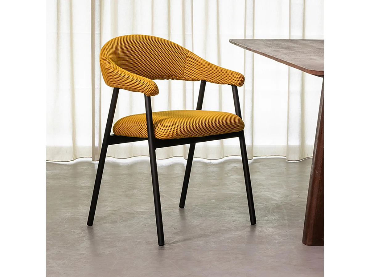 Eetkamerstoel Amaze - Oker - Breathe - set van 2