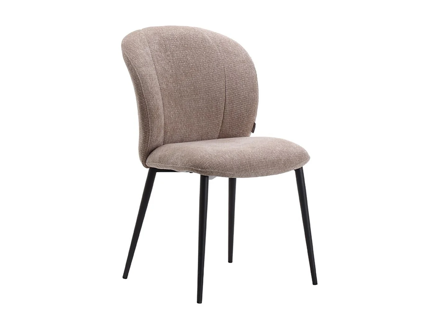 Chaise de salle à manger Vino - Argile - Tissu - lot de 2