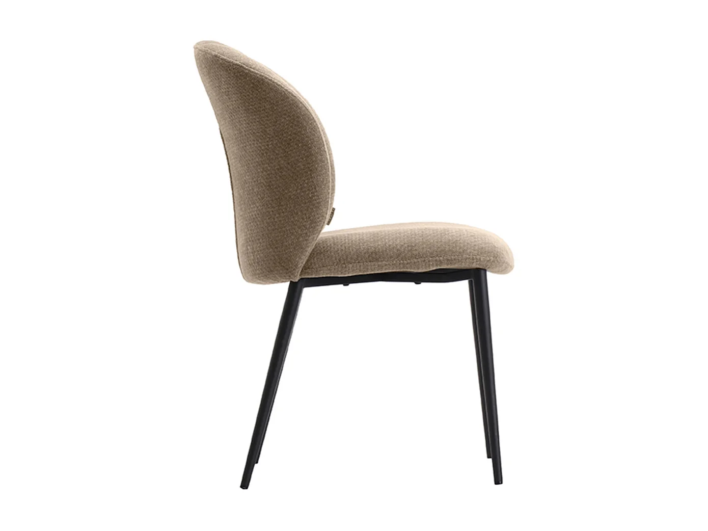 Chaise de salle à manger Vino - Argile - Tissu - lot de 2