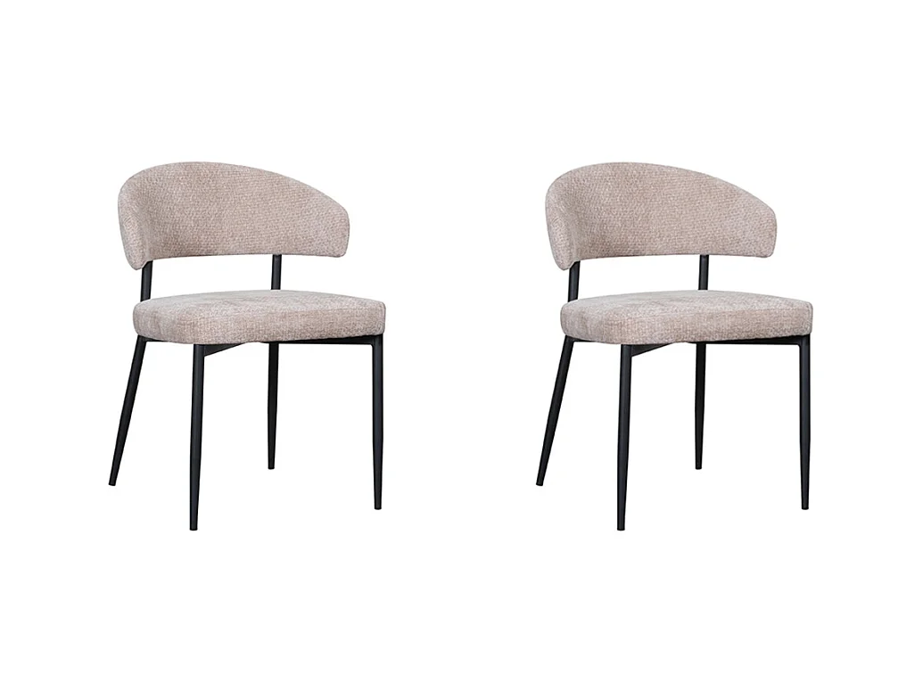 Chaise de salle à manger Bliss - Clay - Elite - lot de 2