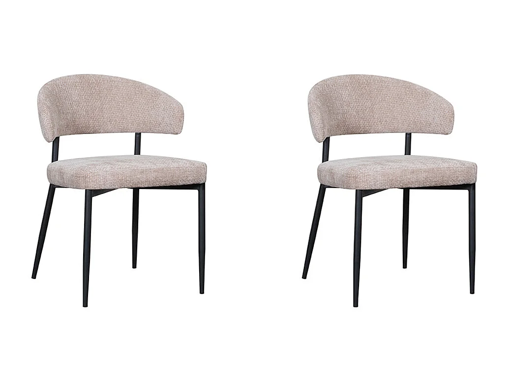 Chaise de salle à manger Bliss - Clay - Elite - lot de 2