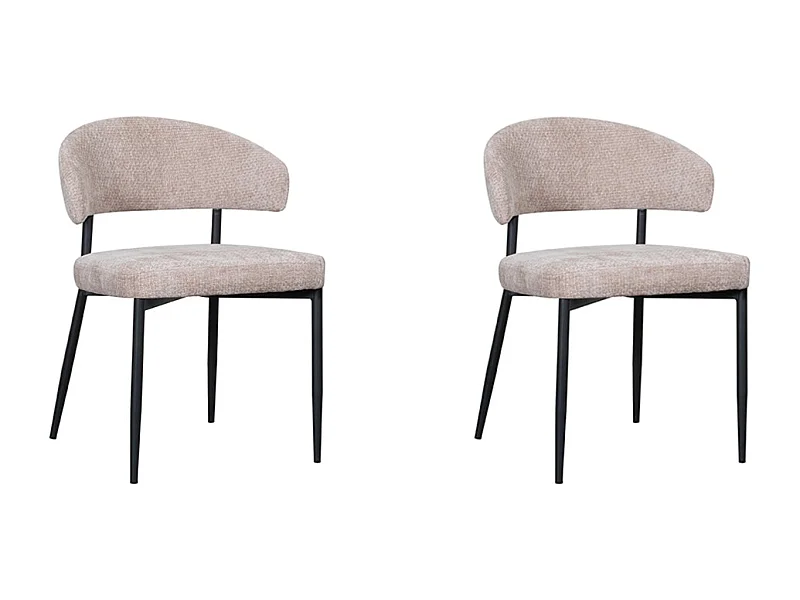 Chaise de salle à manger Bliss - Clay - Elite - lot de 2