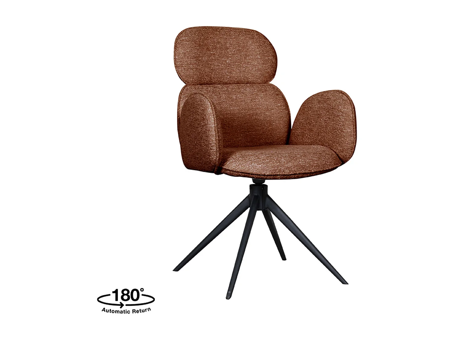 Chaise de salle à manger Vidar - Terra - Boucle - lot de 2