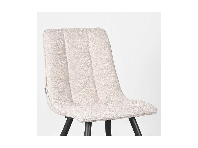 Eetkamerstoel Jelt - Naturel - Boucle - set van 2