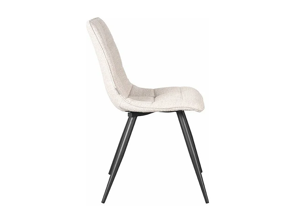 Chaise de salle à manger Jelt - Naturel - Boucle - lot de 2