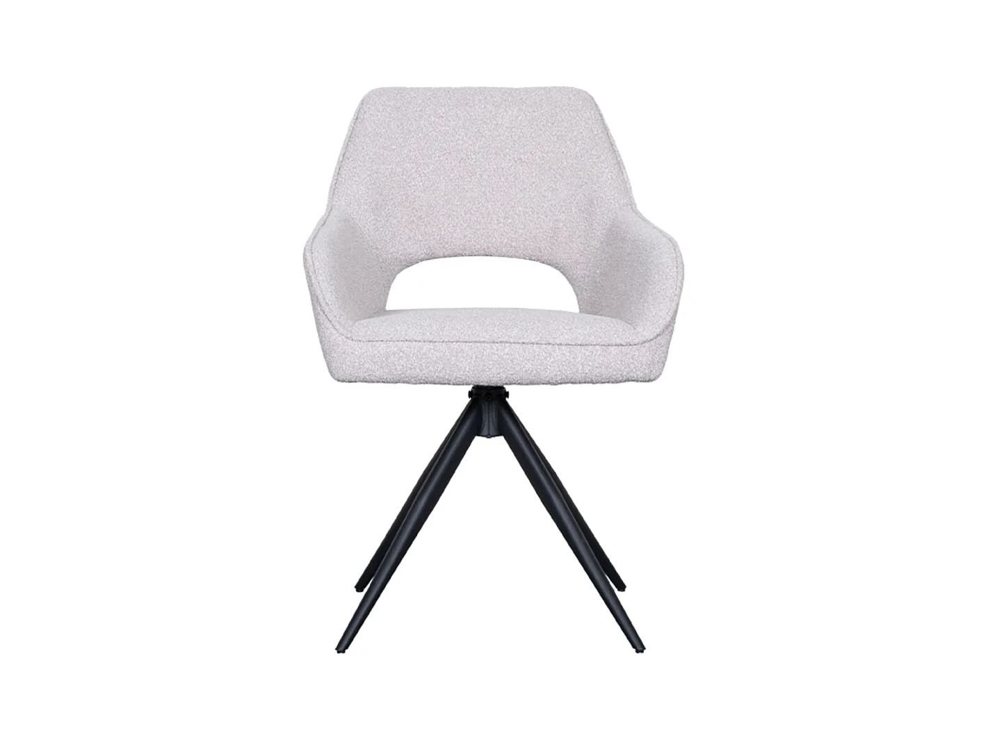 Chaise de salle à manger Finley - Naturel - Boucle - lot de 2