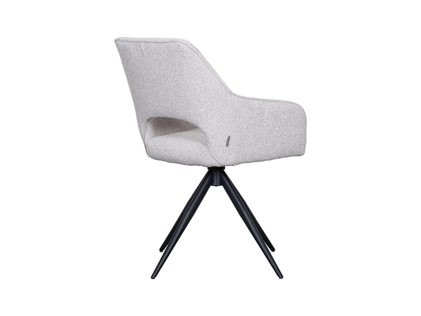Chaise de salle à manger Finley - Naturel - Boucle - lot de 2