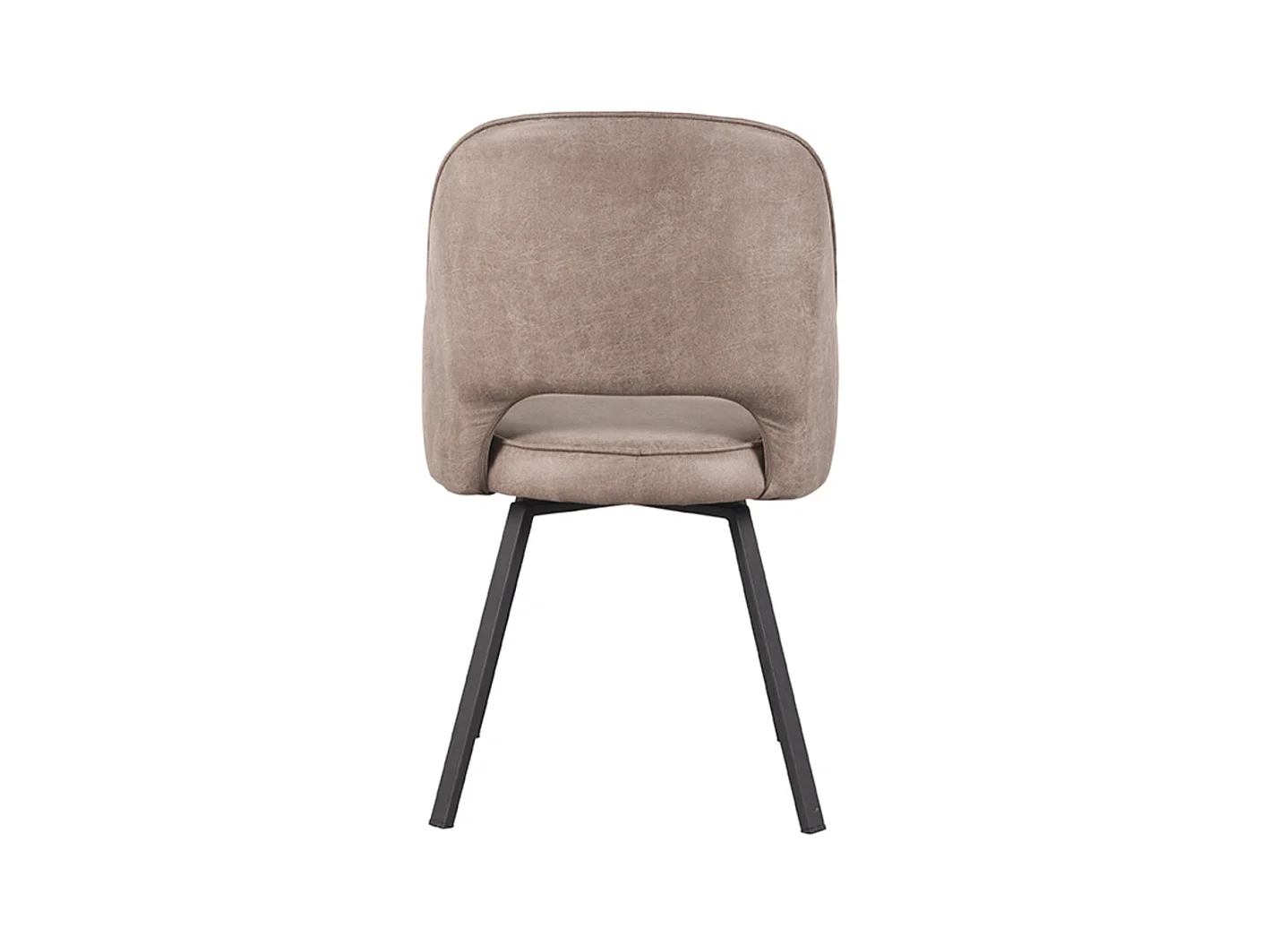 Chaise de salle à manger Lewis - Taupe - Microfibre - 58x52x84 cm - lot de 2