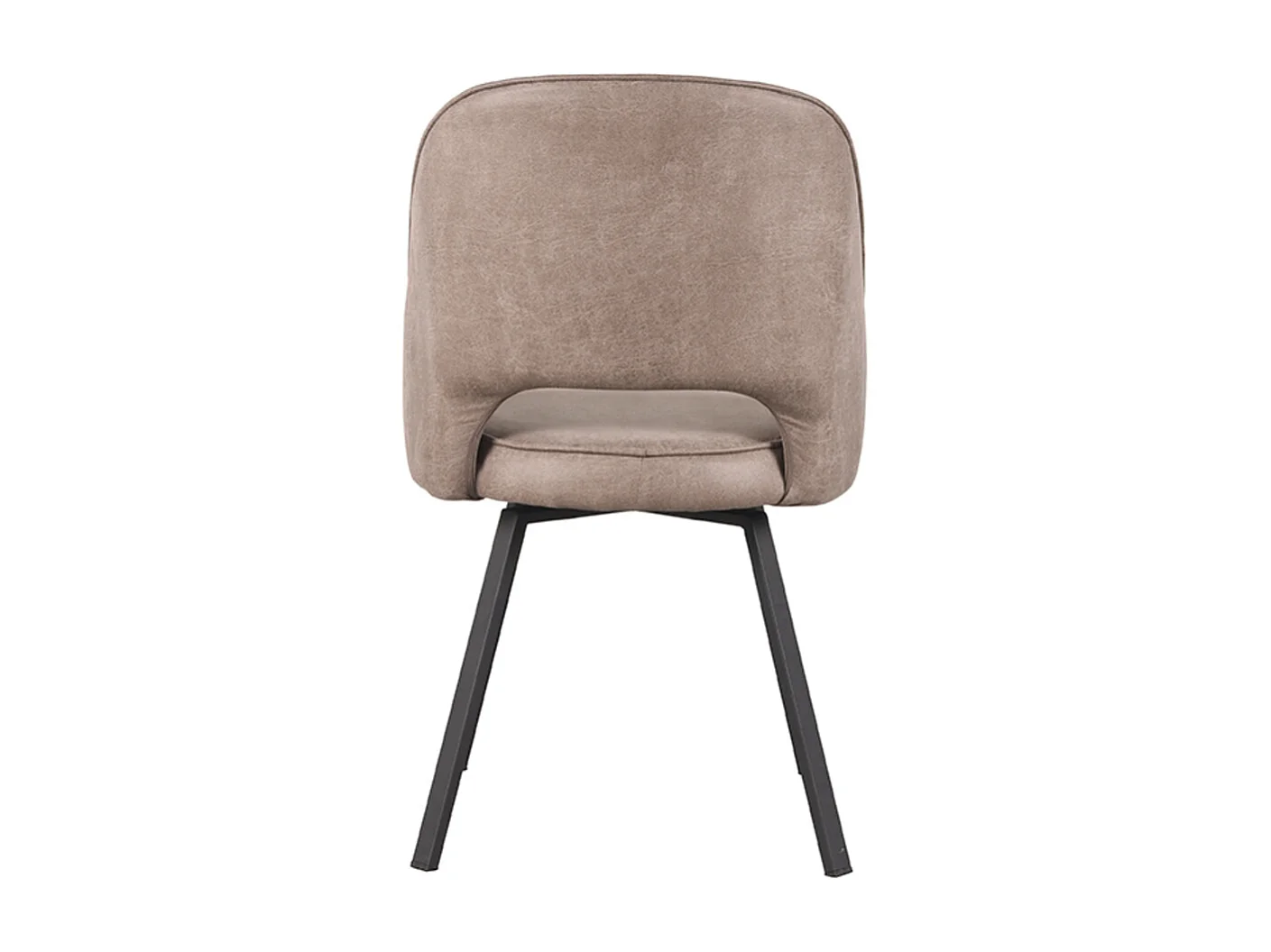 Chaise de salle à manger Lewis - Taupe - Microfibre - 58x52x84 cm - lot de 2