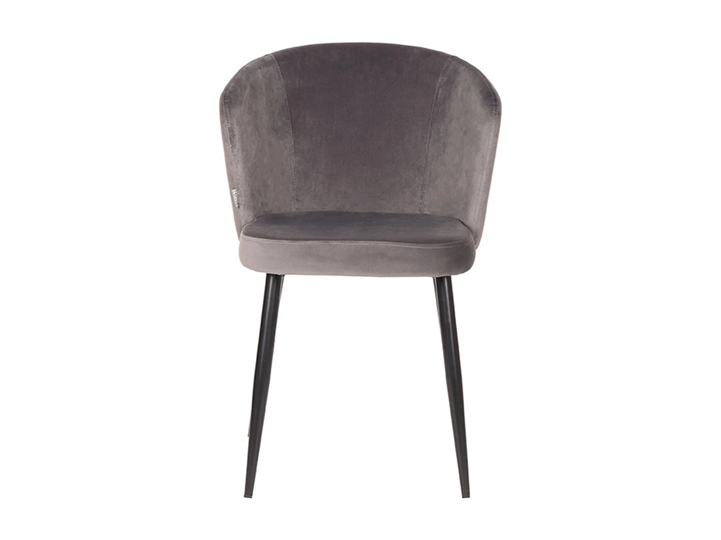 Chaise de salle à manger Wave - Gris - Velours - lot de 2