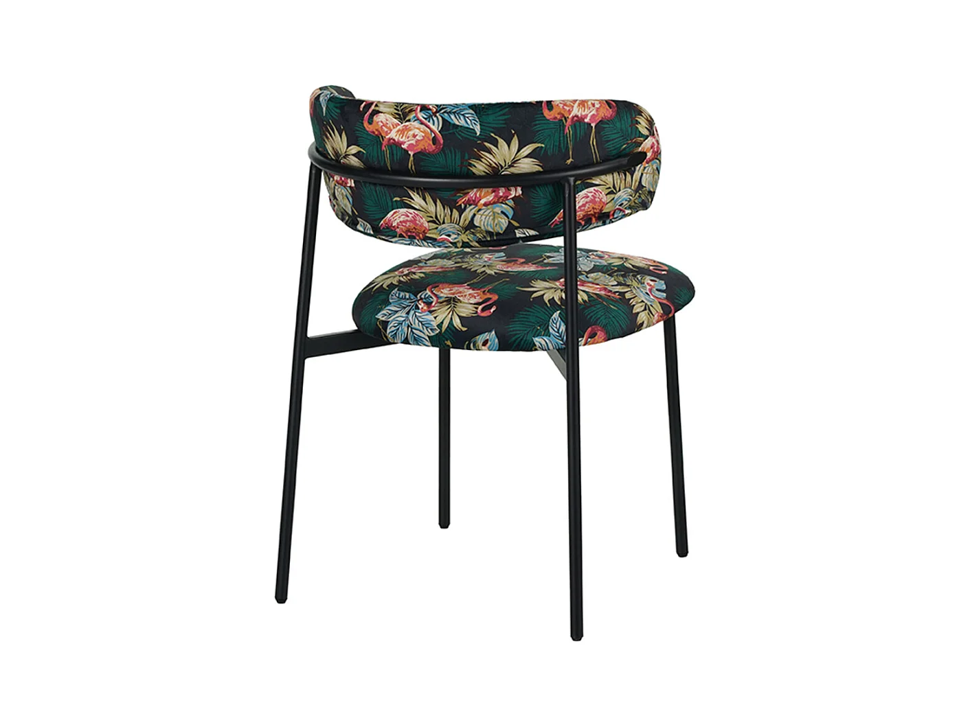 Chaise de salle à manger Ferry - Multicolore - Velours - lot de 2