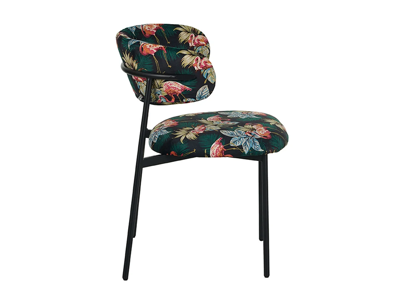 Chaise de salle à manger Ferry - Multicolore - Velours - lot de 2