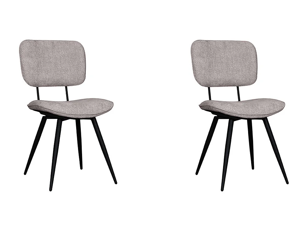 Chaise de salle à manger Liva - Pierre - Elite - lot de 2